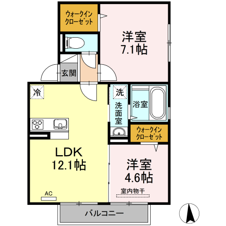 D-roomひかりの間取り