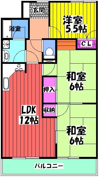 フィアテル岸和田の間取り