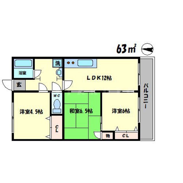 ヒルサイドテラス千里丘の間取り