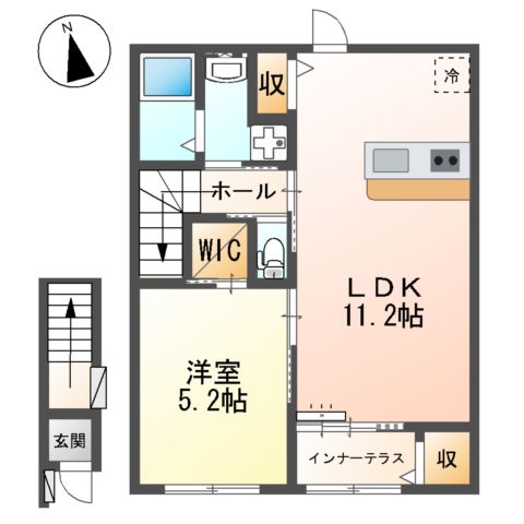 仮)大治町八ツ屋アパートの間取り