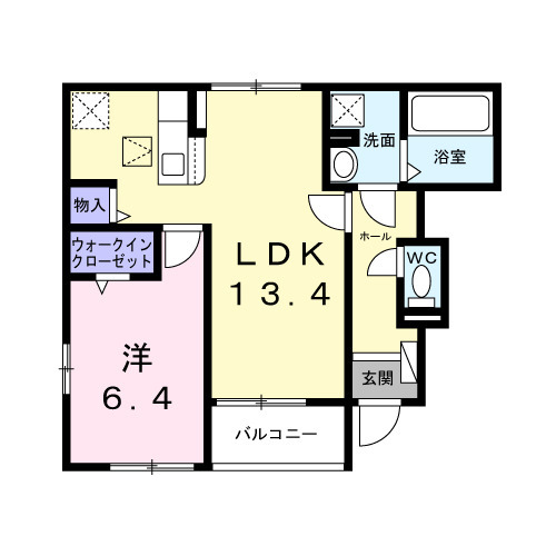 ミモザの間取り