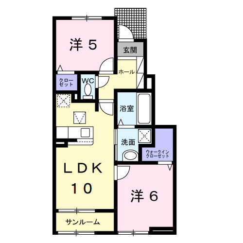 ニコリヴⅡの間取り