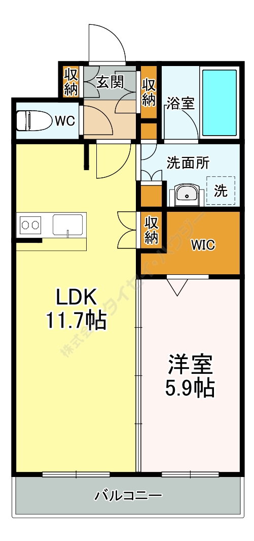 アン・ジュール・ド・フルールの間取り