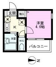 メルディア柴又Bの間取り