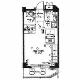 ＣＹＮＴＨＩＡ　ＦＯＵＲ－Ｄ　ＤＡＩＴＡＢＡＳＨＩ・205号室の間取り