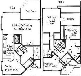 アモン池田山の間取り