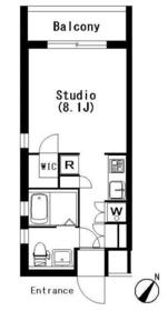 ラティエラ祐天寺・403号室の間取り