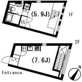 ラティエラ祐天寺・206号室の間取り