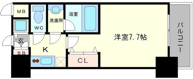 S-RESIDENCE福島Luxeの間取り