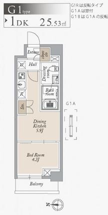 オーキッドレジデンス住吉・0612号室の間取り
