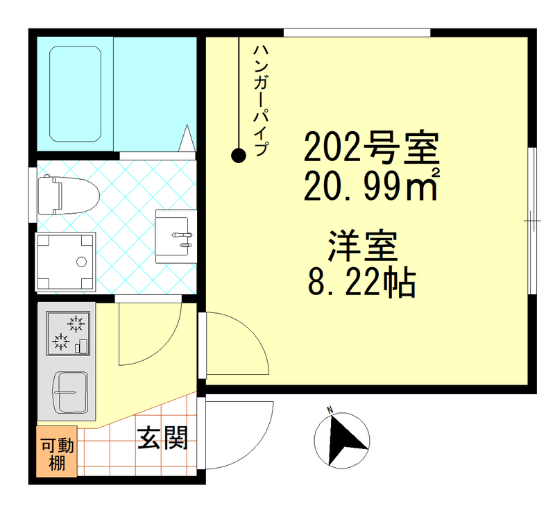 ノーブル四ツ木の間取り