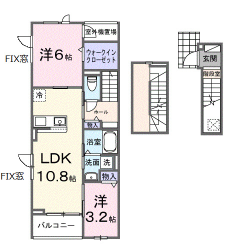ラポールⅢの間取り