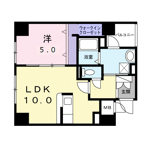ブレスコート小川町の間取り