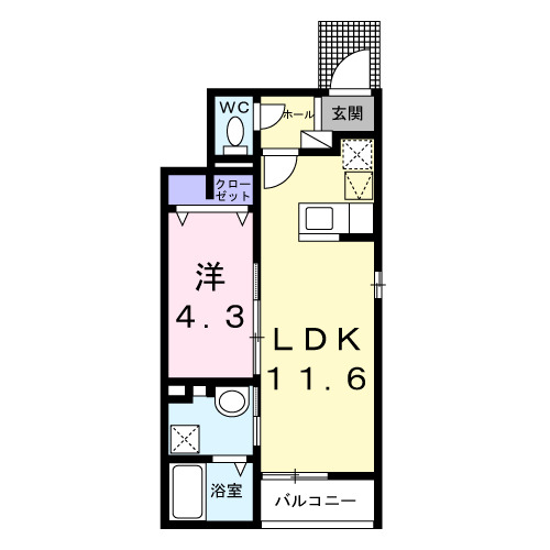 ビリーブ コガネの間取り