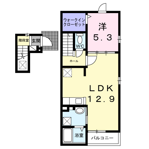 ビリーブ コガネの間取り