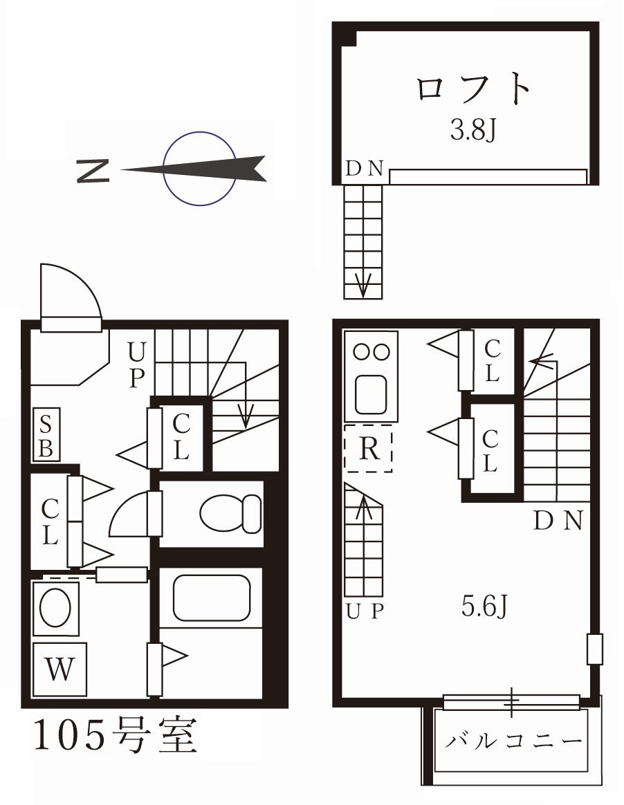 ハーモニーテラス上石川町Ⅱの間取り