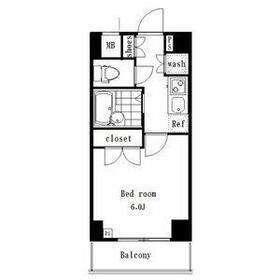 シンシア早稲田南の間取り