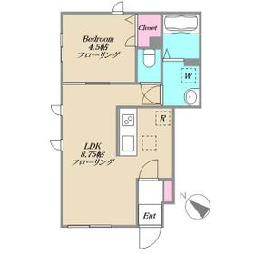 ナーシサス・コート大倉山 A棟の間取り