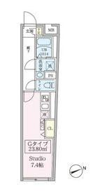 スカイコートリュクス品川大崎の間取り