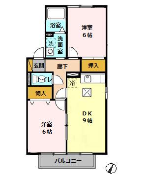 グランメールハイム 壱番館の間取り