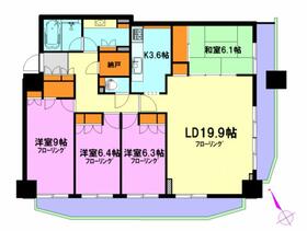 スカイスクエア川口の間取り