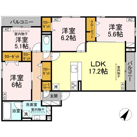 Asset-Court中町の間取り