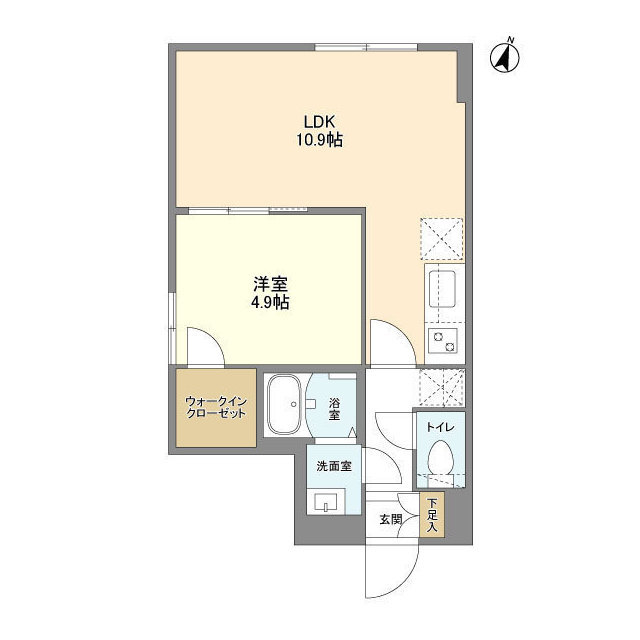 ウェルスクエア駒場東大前の間取り