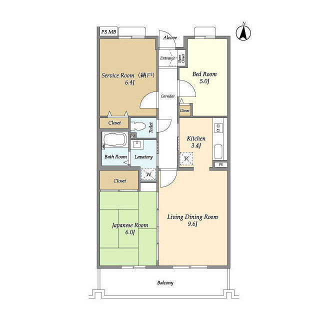 オーキッドレジデンス港北綱島イーストの間取り