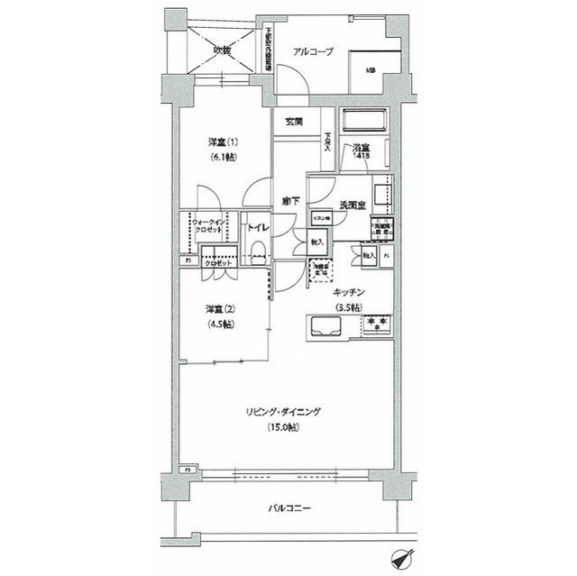 文京グリーンコートテラスの間取り