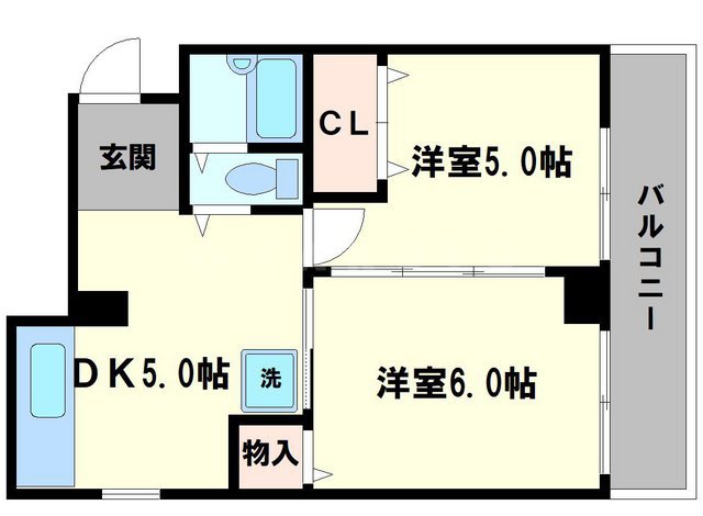 サンビラ大手前の間取り