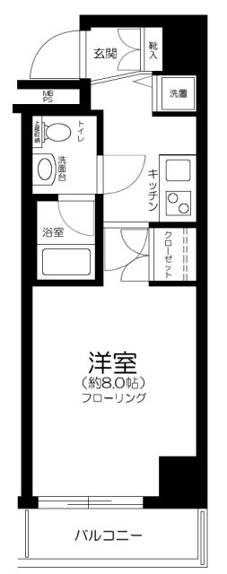 ドルチェ東京赤羽・202号室の間取り