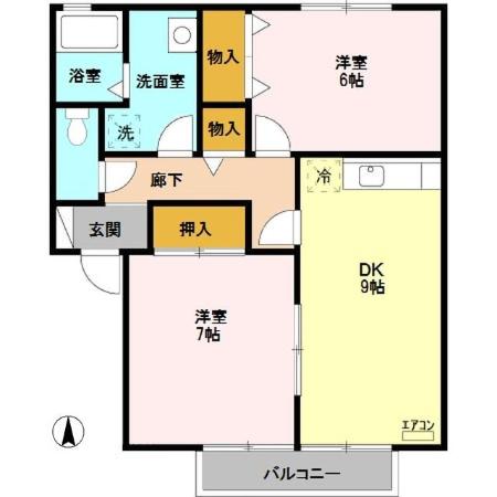 ロイヤルガーデンM A/Bの間取り