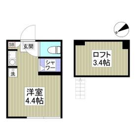 ｍａｉｓｏｎｋ２・105号室の間取り