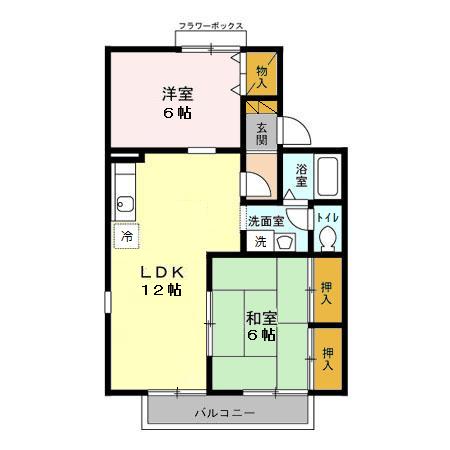 セジュール茂原公園 ABの間取り