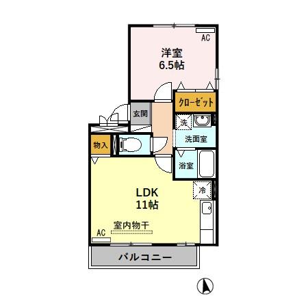 セレッソKT Bの間取り