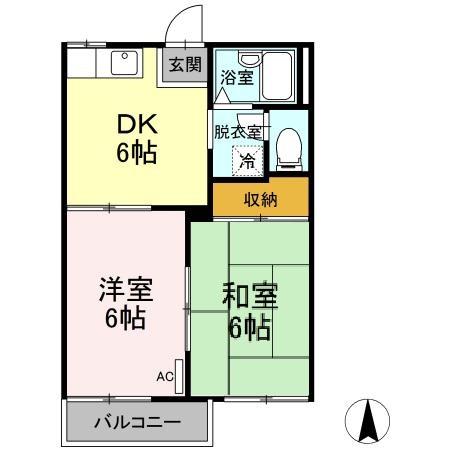 第二沖田ハイツの間取り