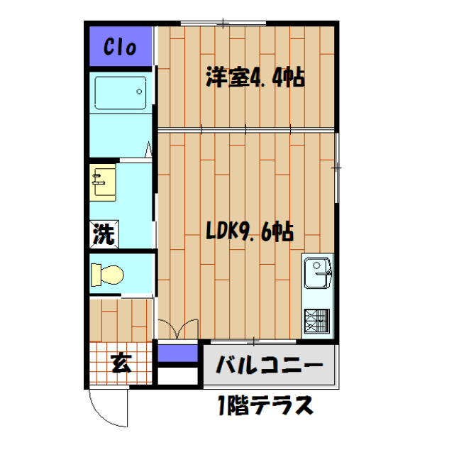 フェリオ緑ヶ丘の間取り