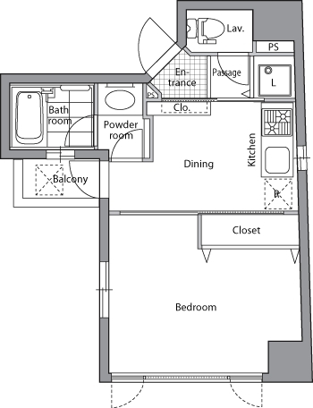 千石の完工年月(2003年2月)築の賃貸マンションの間取り