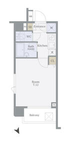パレステュディオ小石川後楽園・410号室の間取り