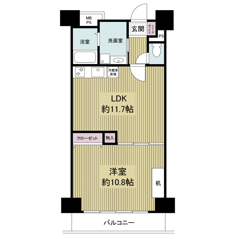 フォレステージュ天神の間取り