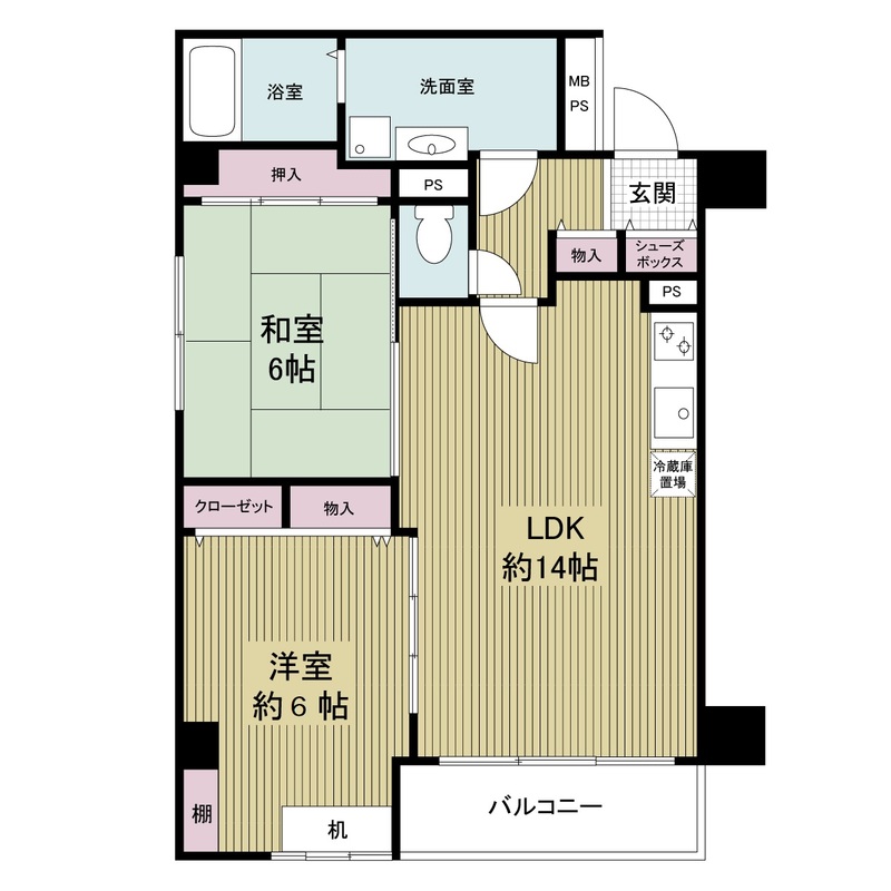 フォレステージュ天神の間取り