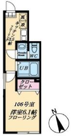 マイレジデンス鷺宮・106号室の間取り
