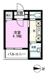 メルディア柴又Bの間取り