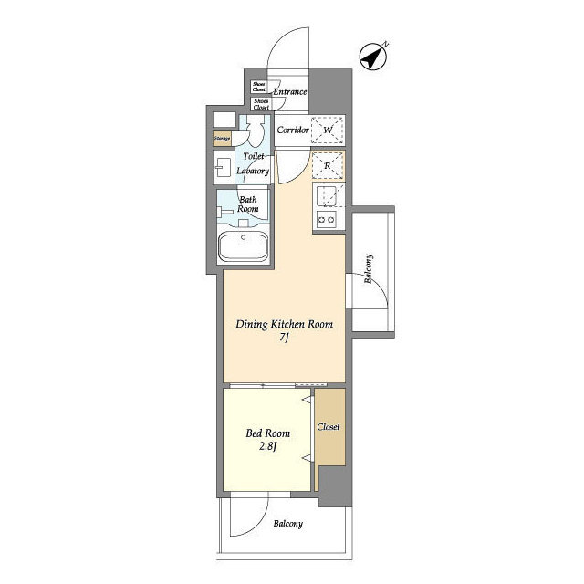 コンフォリア・リヴ碑文谷二丁目の間取り