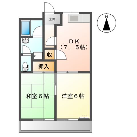 リバティハイツの間取り