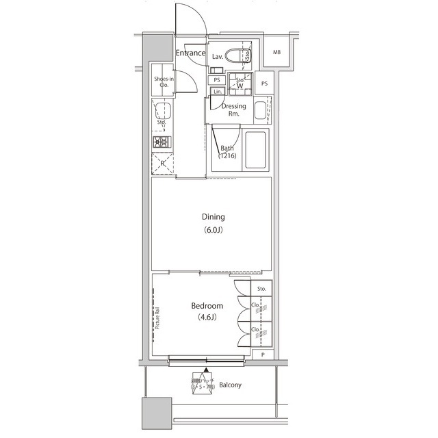 ザ・パークハビオ目黒プレイスの間取り