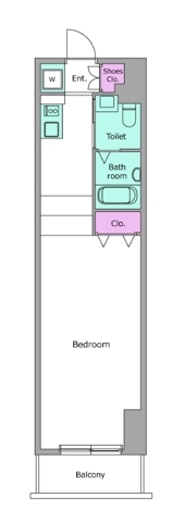 台東の完工年月(2006年3月)築の賃貸マンションの間取り