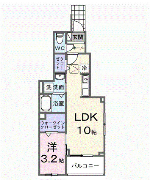 ピースフルⅢの間取り
