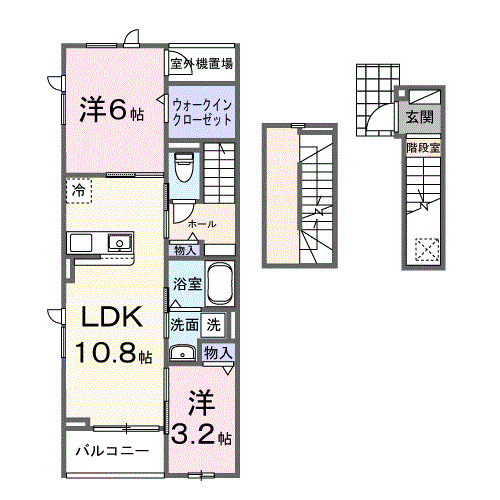 ピースフルⅢの間取り