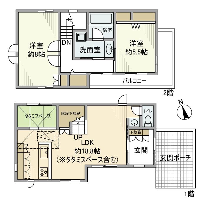 白糸台戸建の間取り